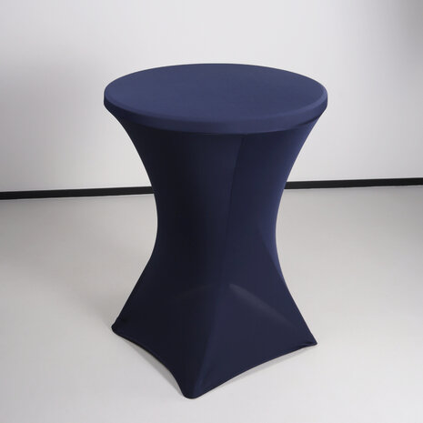 Lizzely Garden & Living Stretch rok donkerblauwe statafelrok statafel 80cm statafelhoes