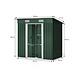 Lizzely Garden & Living Metalen tuinhuisje (4,3 m3) groen klein berging schuur HxBxD: 182x194x121cm Lizzely Garden & Living Metalen tuinhuisje (4,3 m3) groen klein berging schuur HxBxD: 182x194x121cm