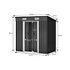Lizzely Garden & Living Metalen tuinhuisje (5,6 m3) antraciet breed klein berging schuur HxBxD: 182x238x131cm Lizzely Garden & Living Metalen tuinhuisje (5,6 m3) antraciet breed klein berging schuur HxBxD: 182x238x131cm