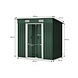 Lizzely Garden & Living Metalen tuinhuisje (5,6 m3) groen breed klein berging schuur HxBxD: 182x238x131cm Lizzely Garden & Living Metalen tuinhuisje (5,6 m3) groen breed klein berging schuur HxBxD: 182x238x131cm