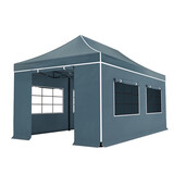 Lizzely Garden & Living Tweedekans model: Easy up 3x6m grijs luxe partytent opvouwbaar