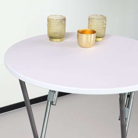 Lizzely Garden & Living Tweedekans model: Statafel 60cm wit breed blad