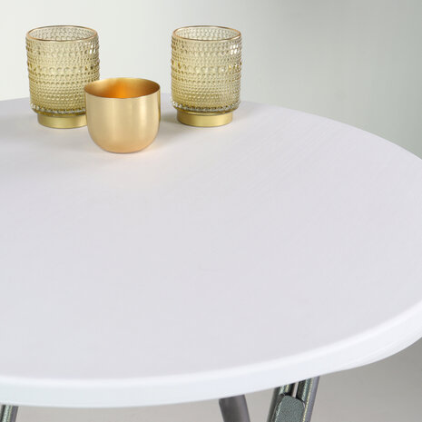 Lizzely Garden & Living Tweedekans model: Statafel 60cm wit breed blad