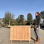 Robuuste douglas houten boombak / plantenbak 120 cm