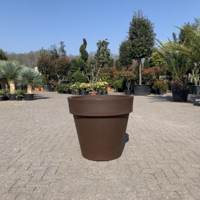 Kunststof plantenbak / bloembak Milaan Bronze 80 cm