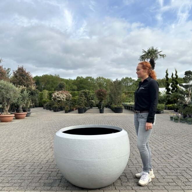 Luxury bowl plantenbak Erik ivoorkleur 108 cm