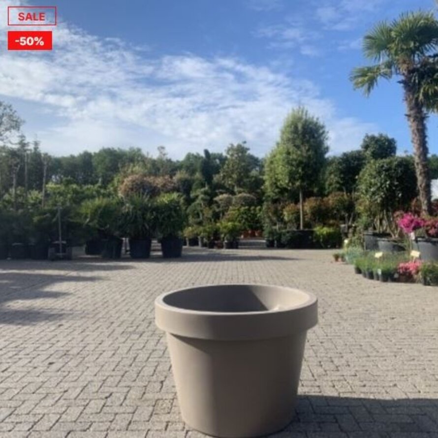 Kunststof plantenbak / bloembak Rome taupe