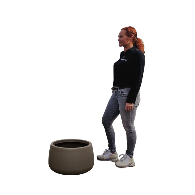 Plantenbak Titano Taupe 50 cm