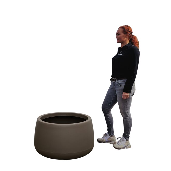 Plantenbak Titano Taupe 80 cm