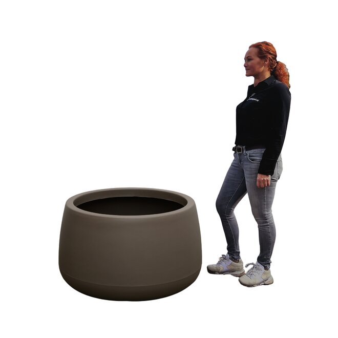 Plantenbak Titano Taupe 95 cm