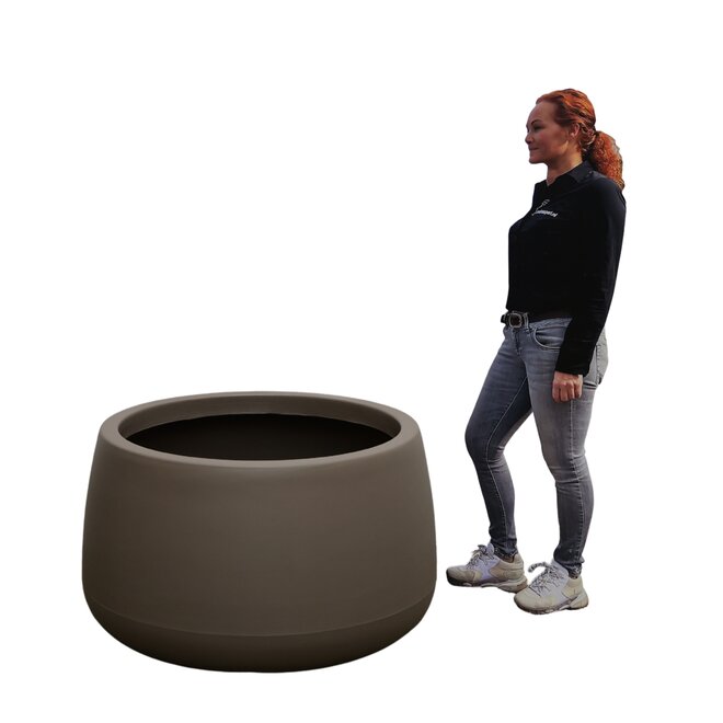 Plantenbak Titano Taupe 110 cm