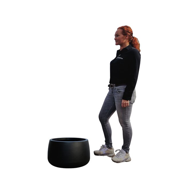 Plantenbak Titano Zwart-Antraciet 50 cm