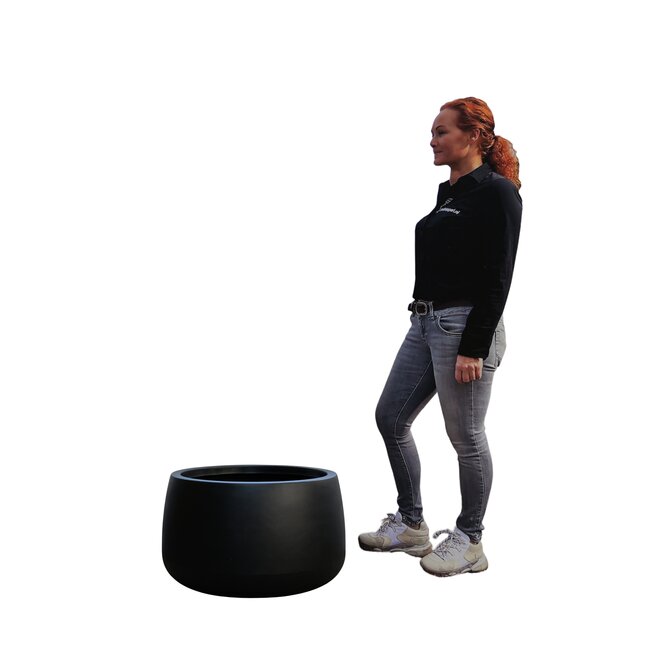 Plantenbak Titano Zwart-Antraciet 65 cm