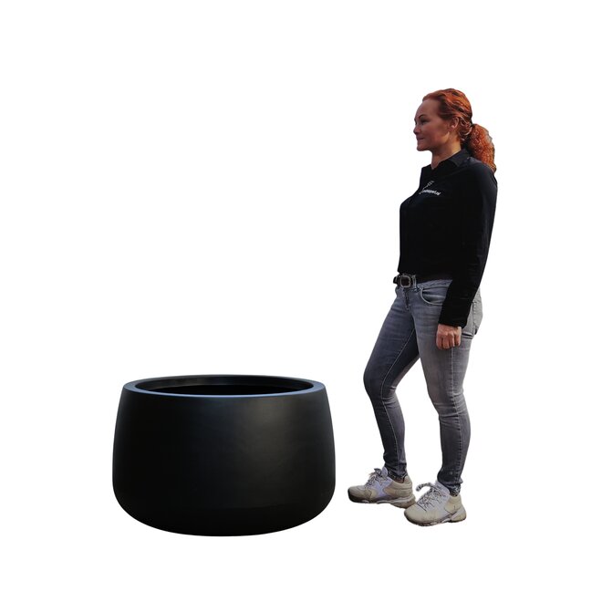 Plantenbak Titano Zwart-Antraciet 80 cm