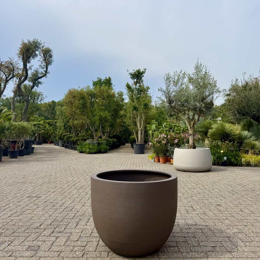 Plantenbak Terreno New Egg Ash Brown (Luca Lifestyle)