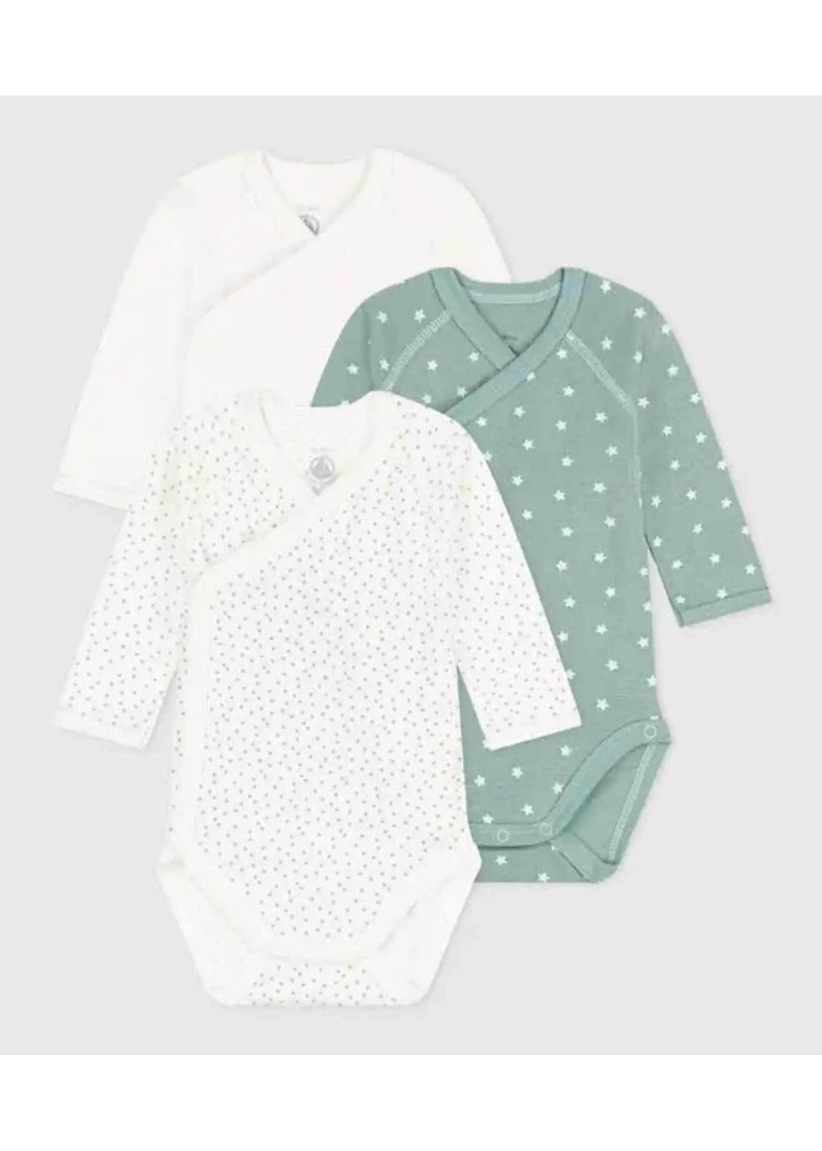 Petit Bateau Petit Bateau / 3 pack bodies / Sterretjes