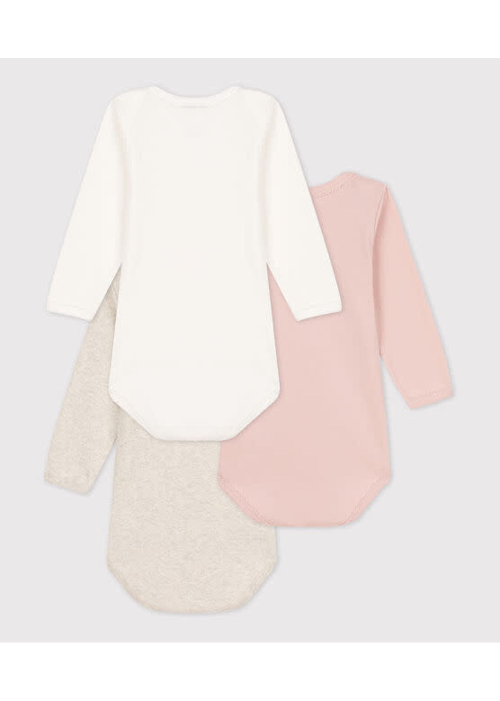 Petit Bateau Petit Bateau / 3 pack bodies / Roze pack