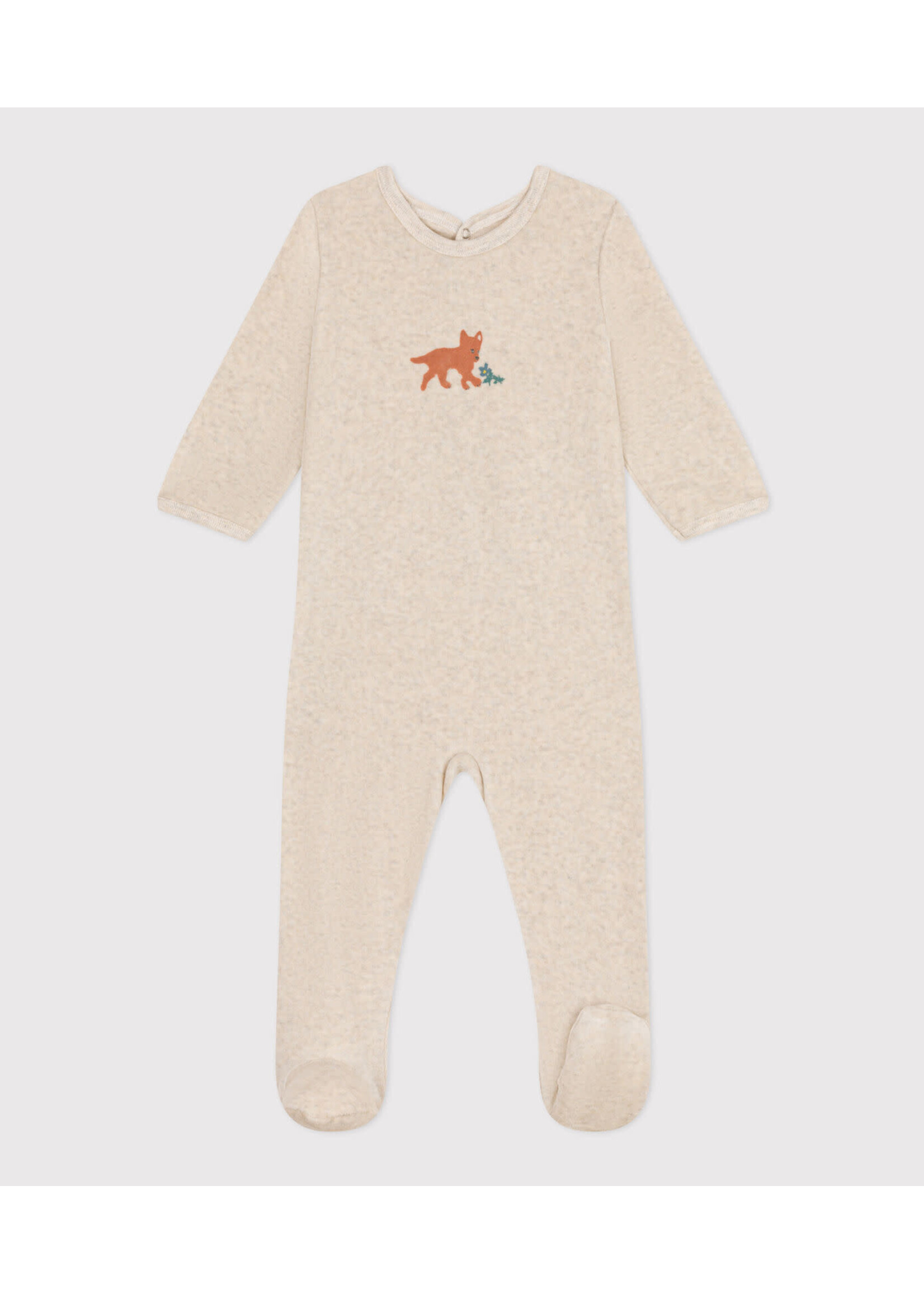 Petit Bateau Petit Bateau / Pyjama fluweel / Baby vosje