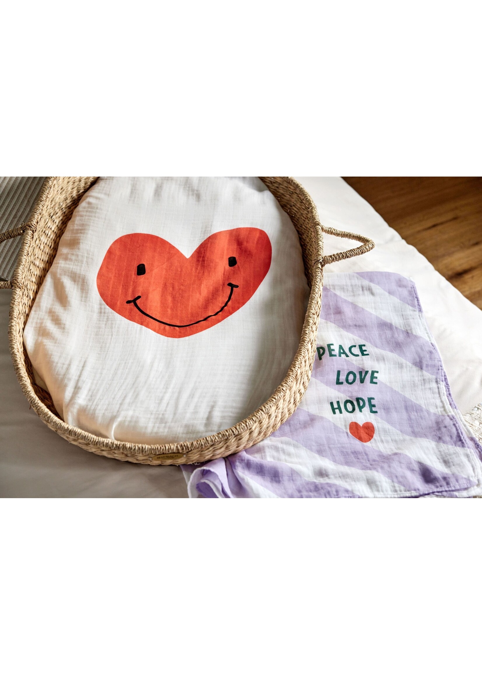 Laessig Lassig / Heavenly Soft swaddle / Rascals heart