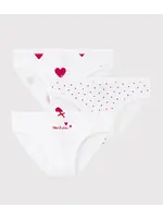 Petit Bateau Petit Bateau / 3 pack onderbroeken / Hartjes