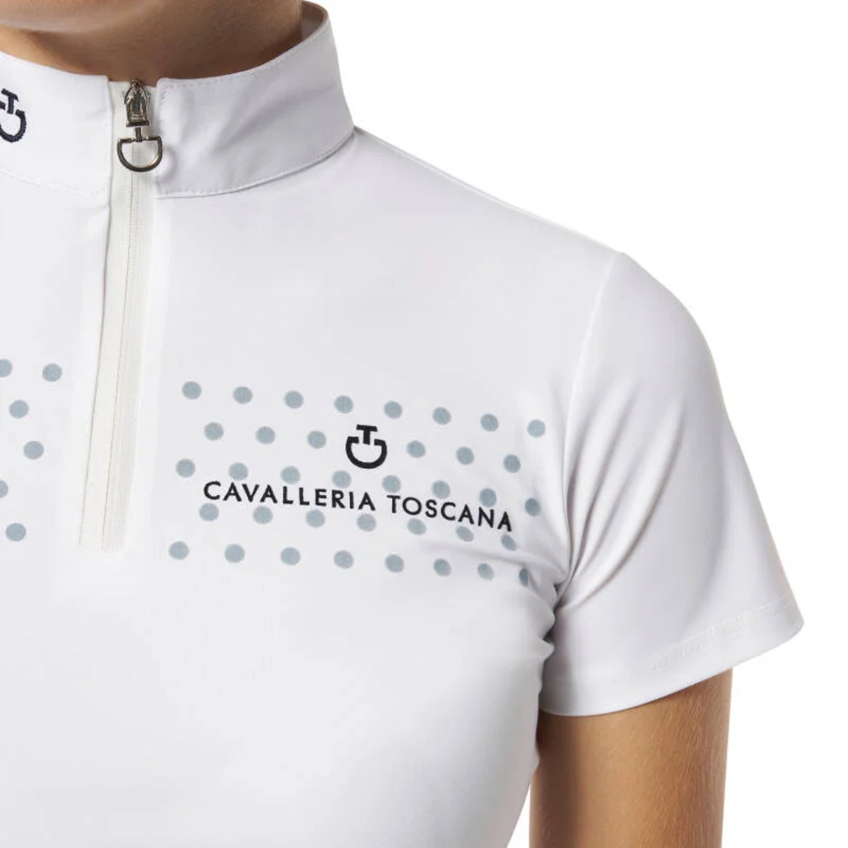 Cavalleria Toscana Cavalleria toscana flock print kids competition polo