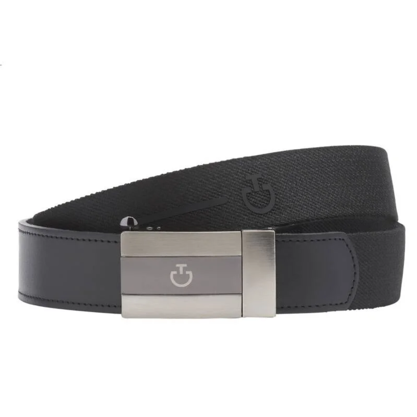 Cavalleria Toscana Cavalleria toscana elastische heren riem rubberized ct logo