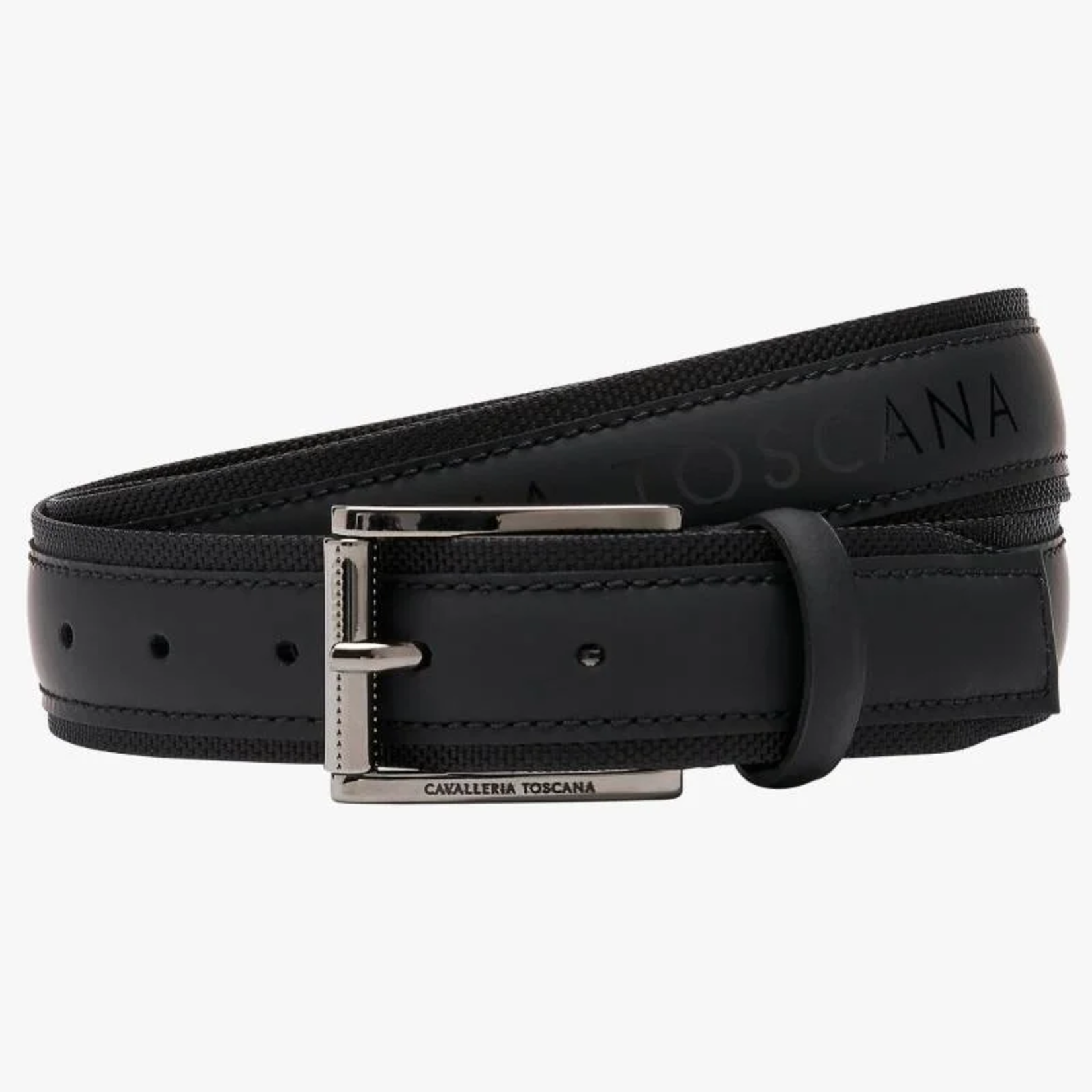 Cavalleria Toscana Cavalleria toscana ct men's laser cut leather belt