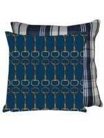 Grays Equestrian pillow blue