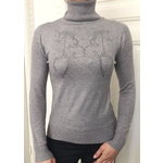 NoConcept Noconcept turtle neck sparkling horses grey