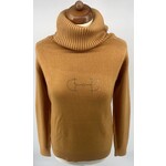 Equestrian-style Equestrian style royal turtle neck sweater oker swarovski bit