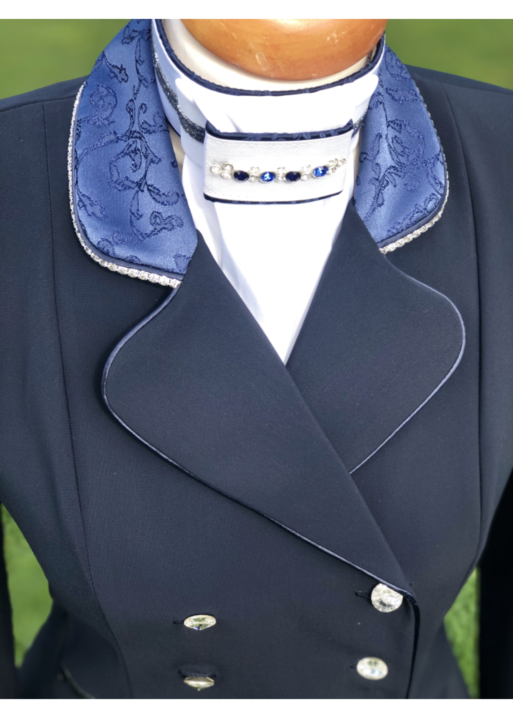 Lamantia Couture Nederland Lamantia Couture verkorte slipjas blauw le 108