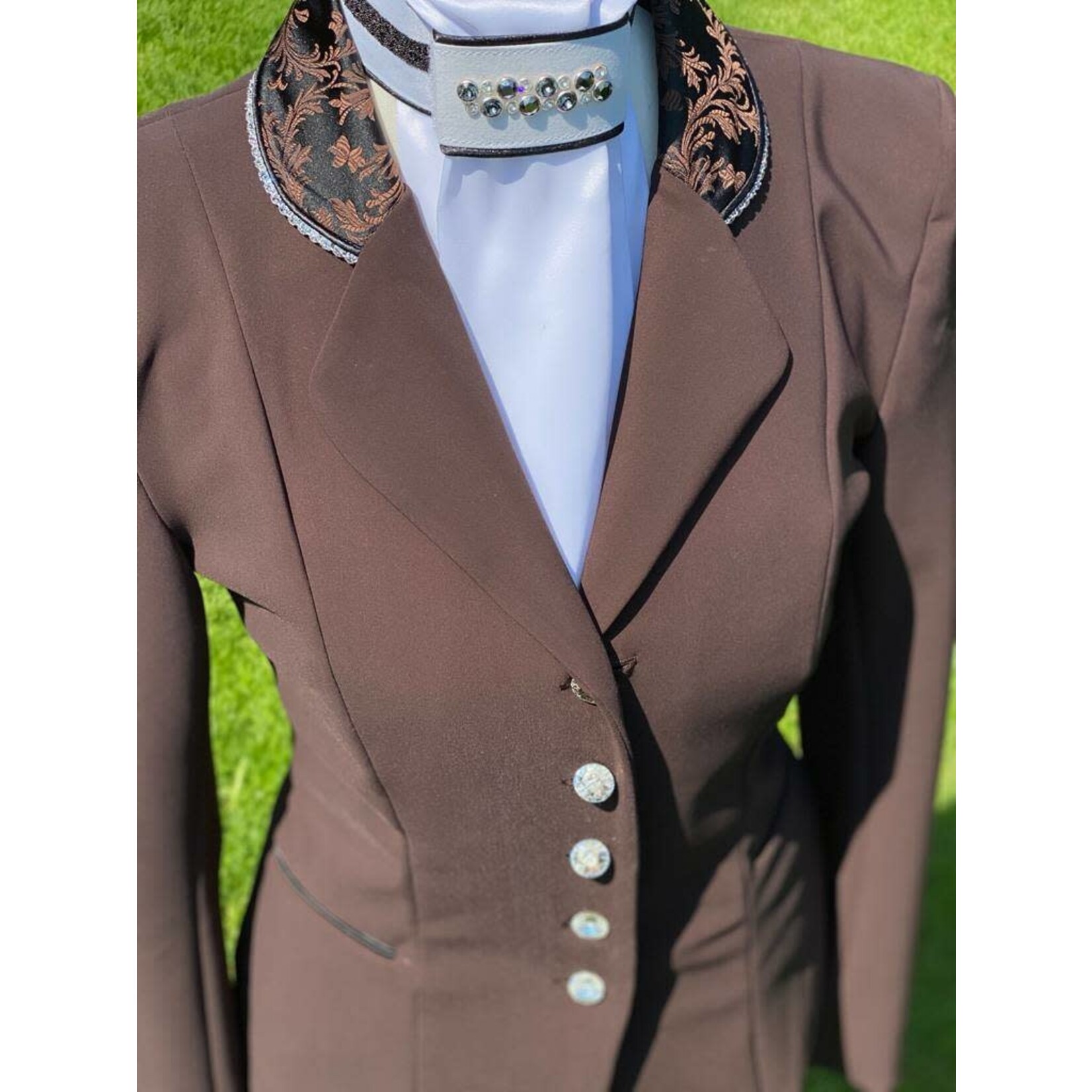 Lamantia Couture Nederland DEMO Competition jacket brown le 49 Size 32