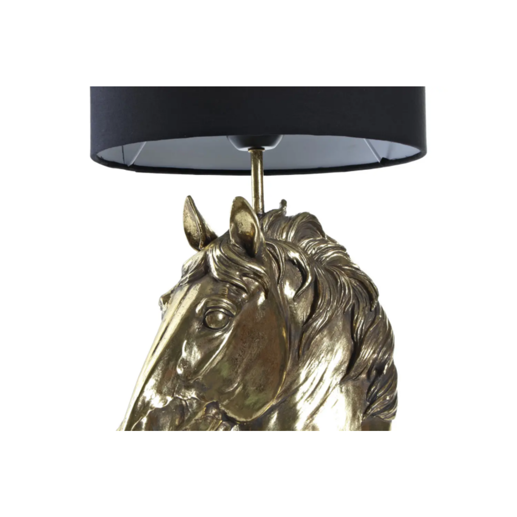 Horses and Lifestyle Equestrian style lamp golden horse