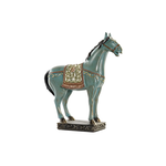 Horses and Lifestyle Equestrian style figure resin turquoise horse