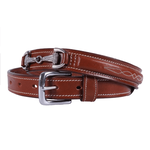 Equestrian-style Equestrian style belt snaffle strass cognac