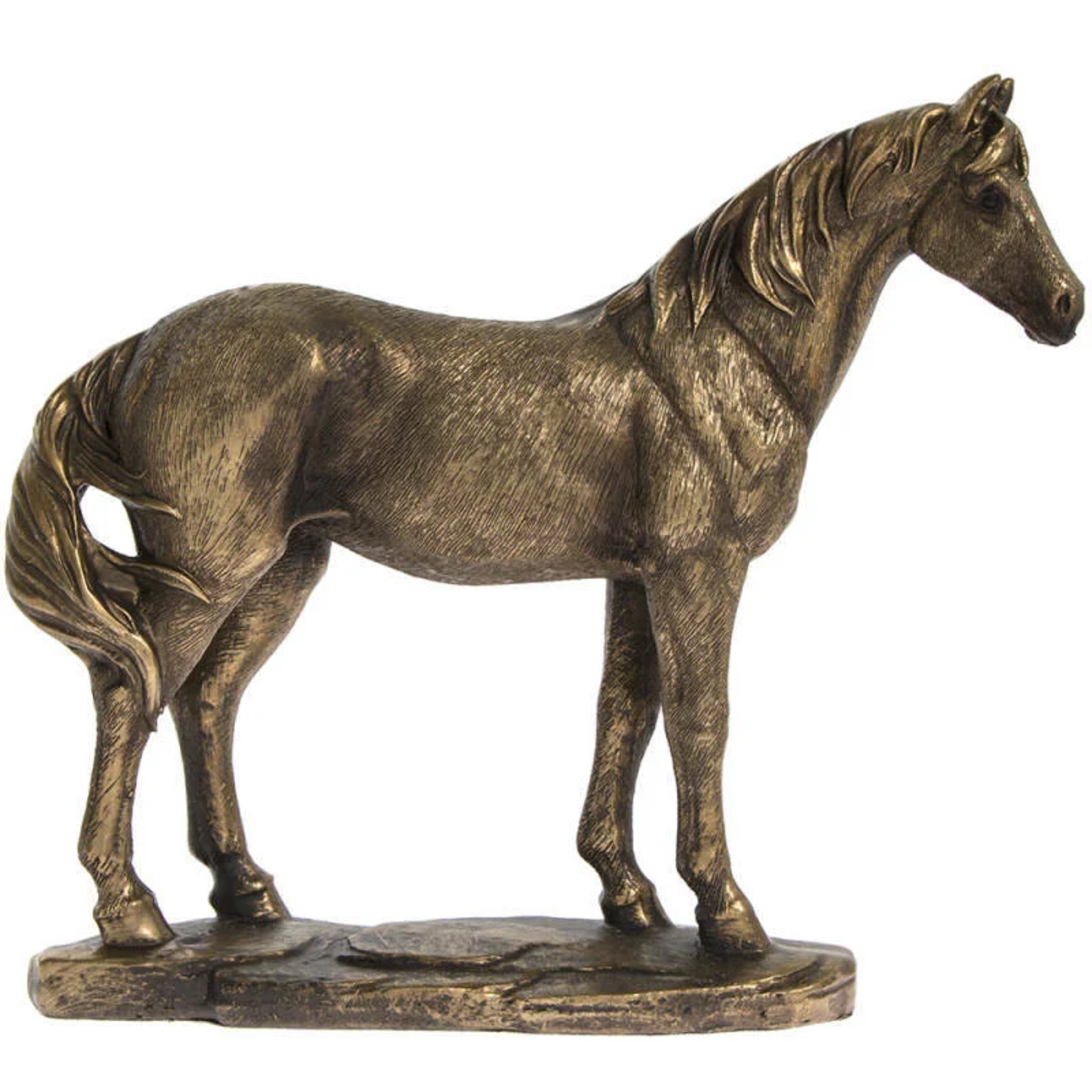 Horses and Lifestyle Equestrian style bronzed horse small