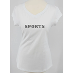 Equestrian-style Equestrian style t-shirt white swarovski sports