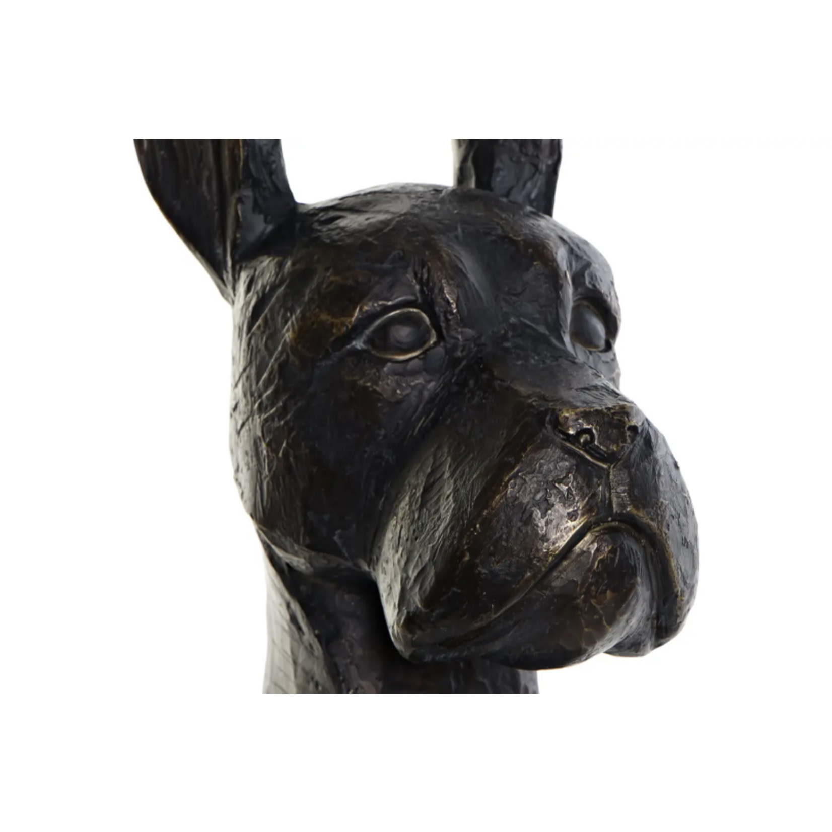 Horses and Lifestyle Equestrian style resin black dog