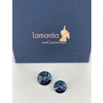 Lamantia Couture Nederland Swarovski knoop crystal montana klein met achterkant 14mm