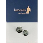 Lamantia Couture Nederland Swarovski button crystal grey big single with back 16mm