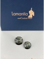 Lamantia Couture Nederland Swarovski knoop crystal grijs groot met achterkant 16mm