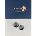 Lamantia Couture Nederland Swarovski button crystal grey small single 14mm