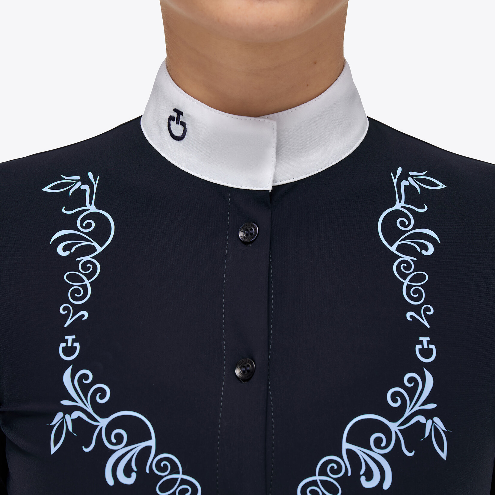 Cavalleria Toscana Cavalleria toscana motif print jersey competition polo