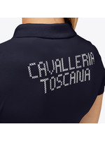 Cavalleria Toscana Cavalleria toscana cross stitch print jersey girl's trainings polo