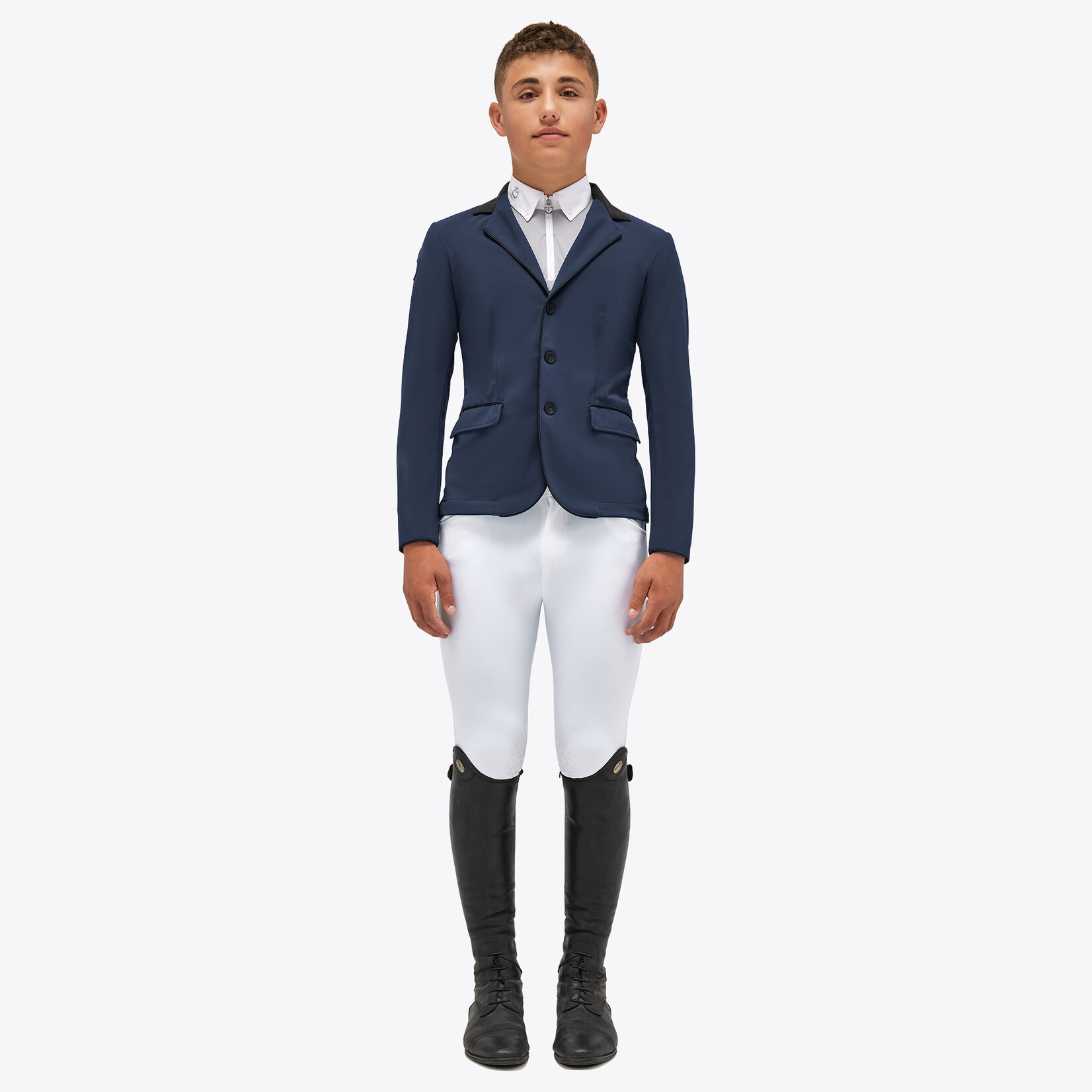 Cavalleria Toscana Cavalleria toscana gp boy's young rider competition jacket blue