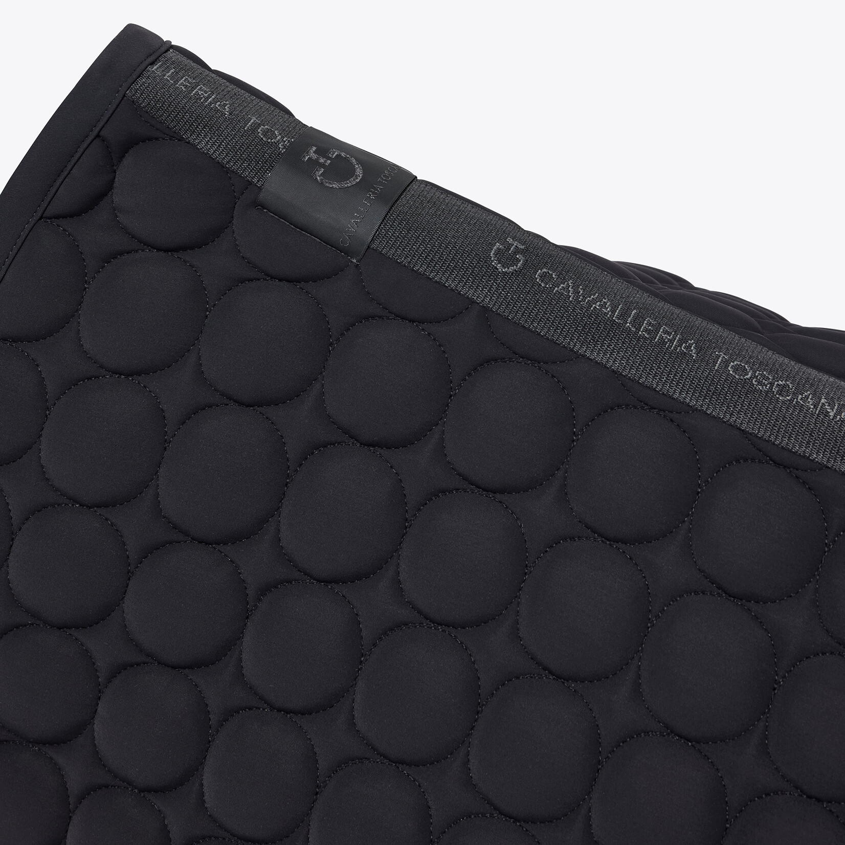 Cavalleria Toscana Cavalleria toscana circle quilted dressage saddle pad black