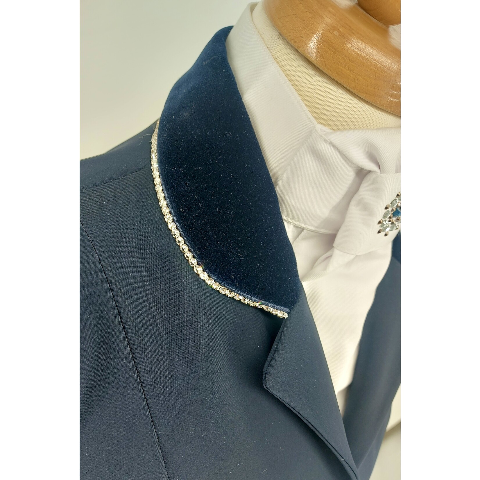 Lamantia Couture Nederland DEMO Competition jacket sportive dark blue velvet (maat 32)