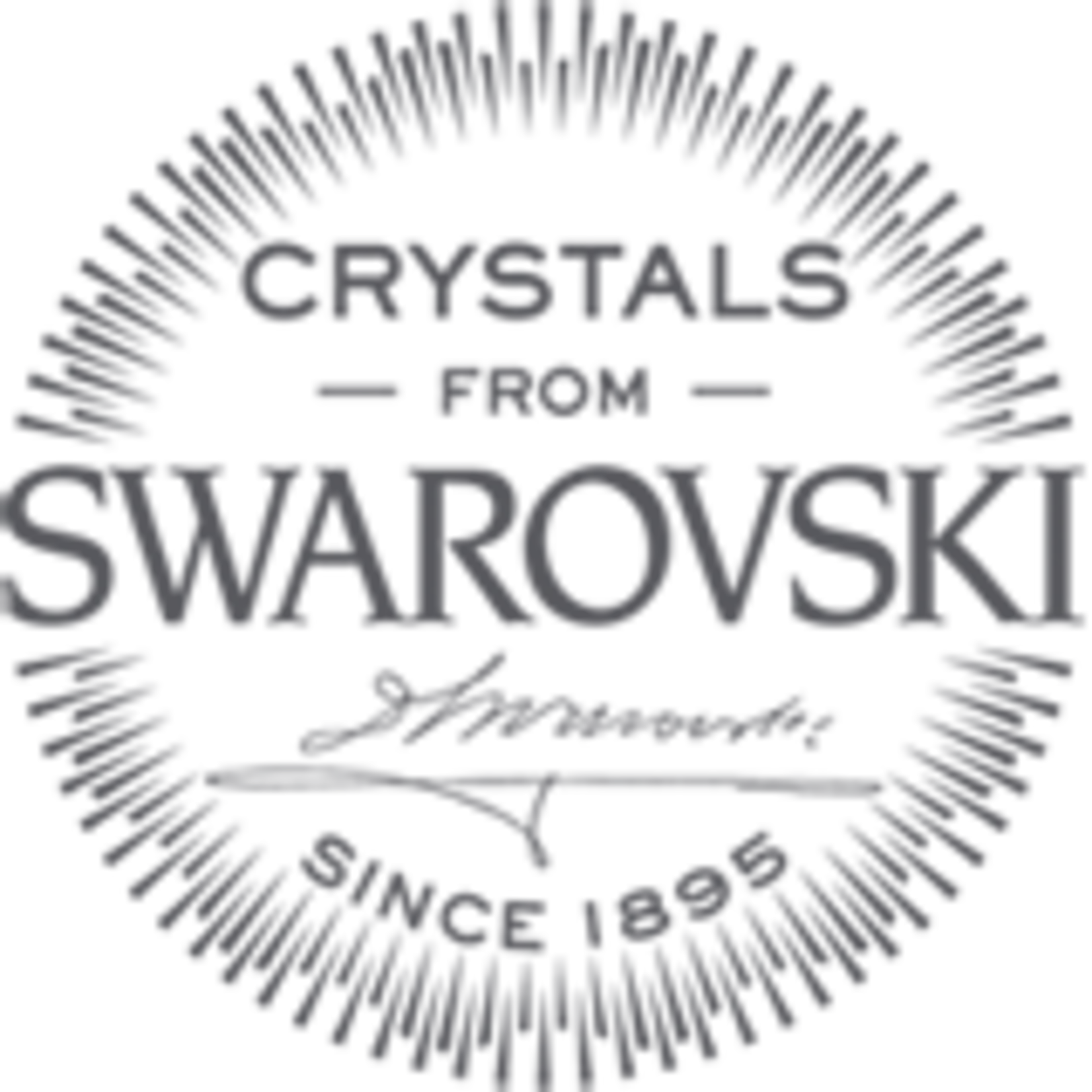 Eigen merk Swarovski set of crystal grey buttons with back tailcoat