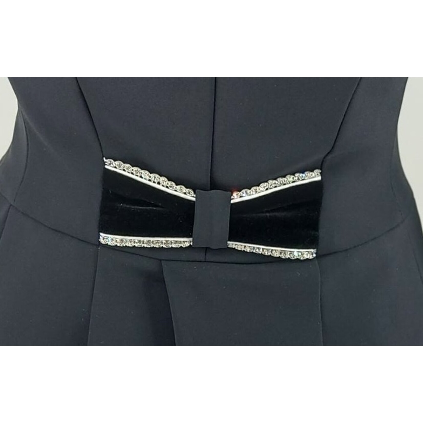 Lamantia Couture Nederland DEMO Lamantia Couture verkorte slipjas zwart-wit fluweel  (maat 32 en 40)