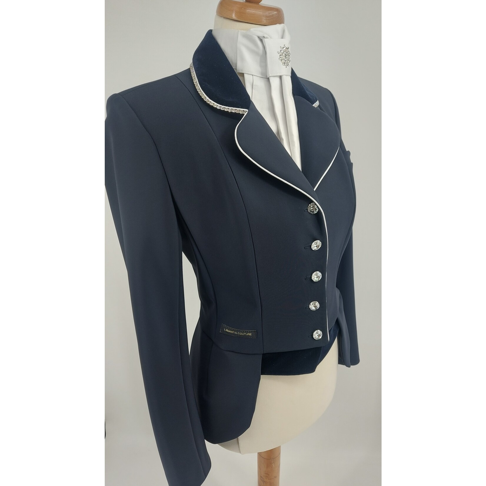 Lamantia Couture Nederland Lamantia Couture short tailcoat dark blue-white